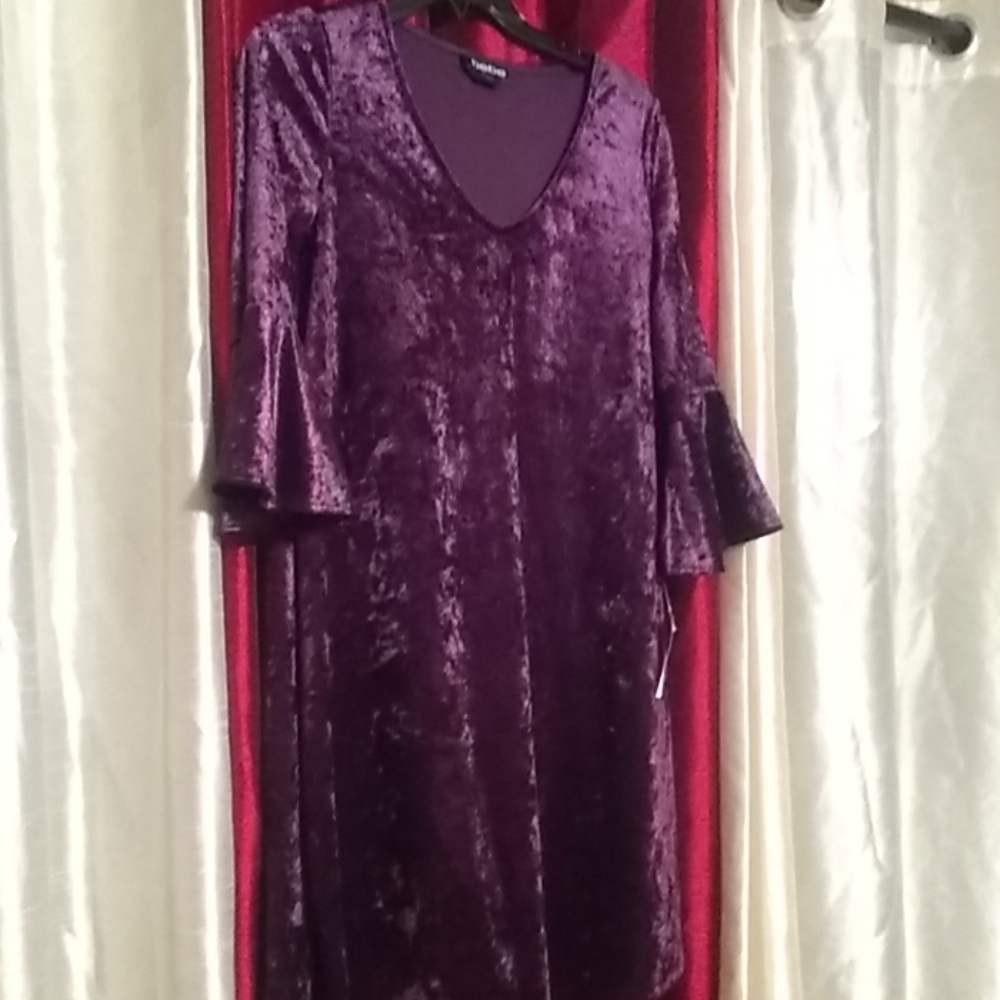 Purple velvet dresd